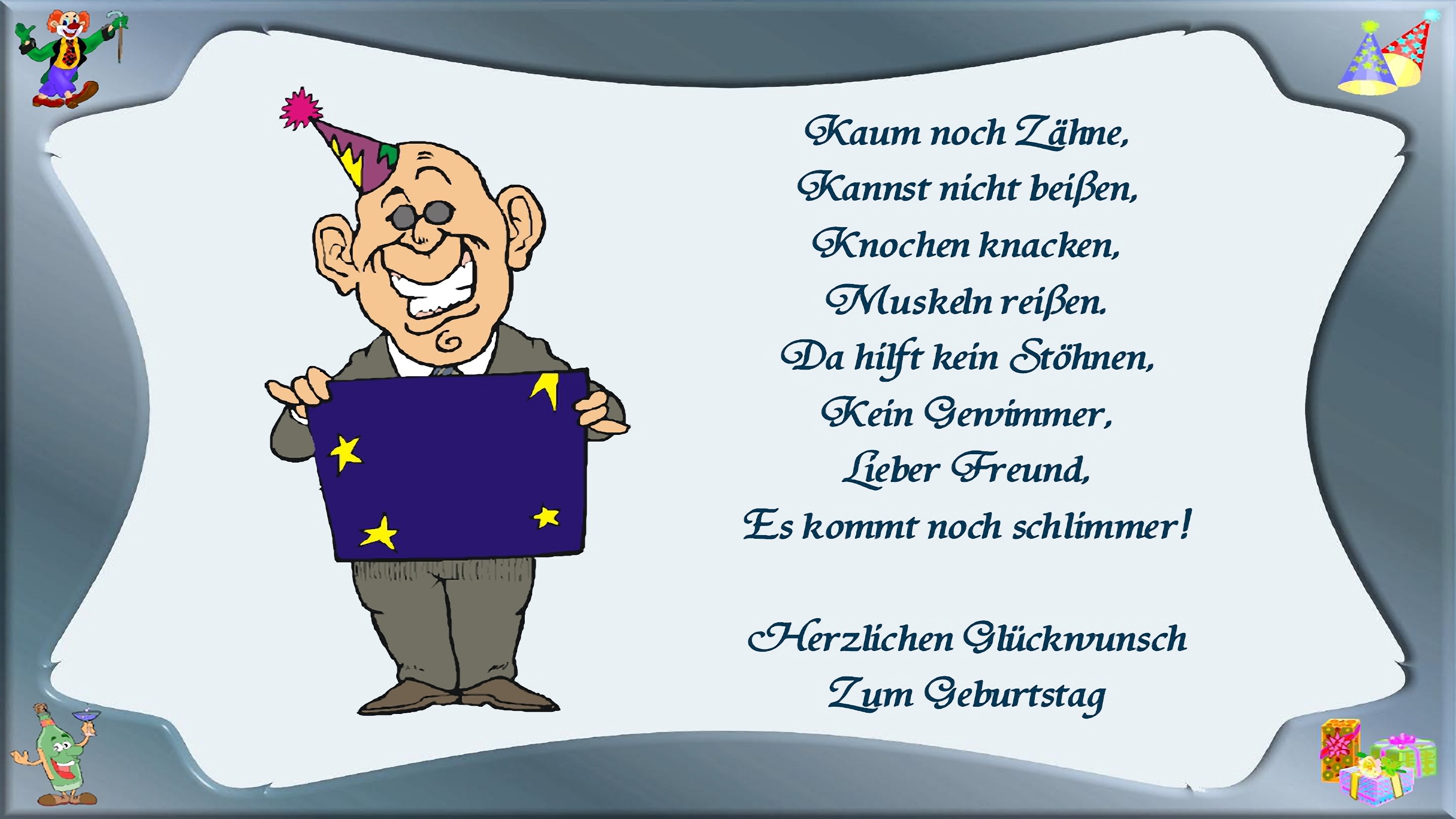 Geburtstagswünsche Kostenlos Lustig  Lustige Sprüche