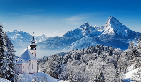 Berglandschaft Hintergrundbilder 4k Winter